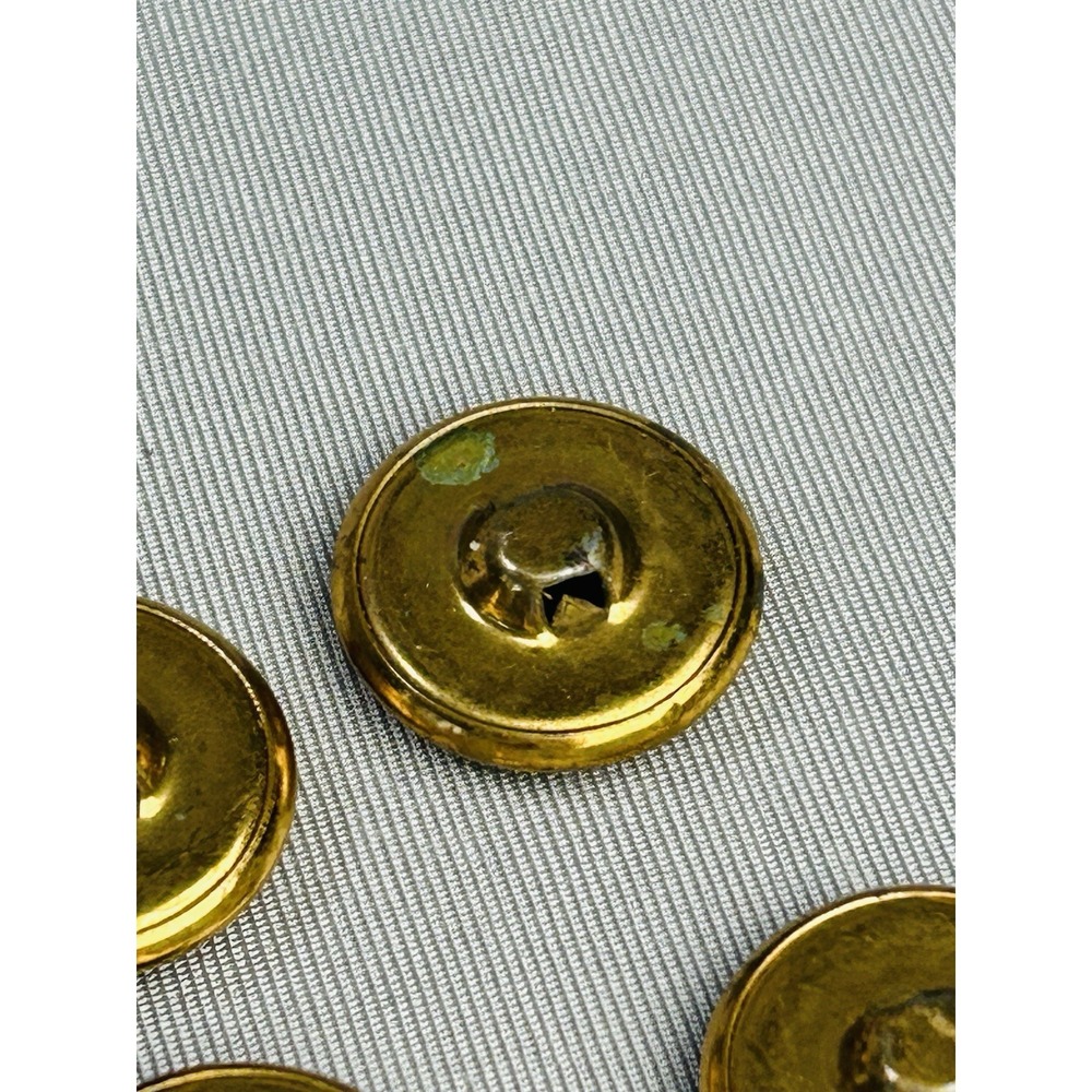 U.S. Navy Military Vintage Small Metal Gold Tone Anchor Buttons Set Of 4 - Picture 15 of 16